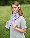 Aroma Wrap Heated or Cooled Herbal Neck Wrap with an Essential Oil Pack, Logo Pocket Choice of Aroma Wrap or Bible Verse (Lavender)