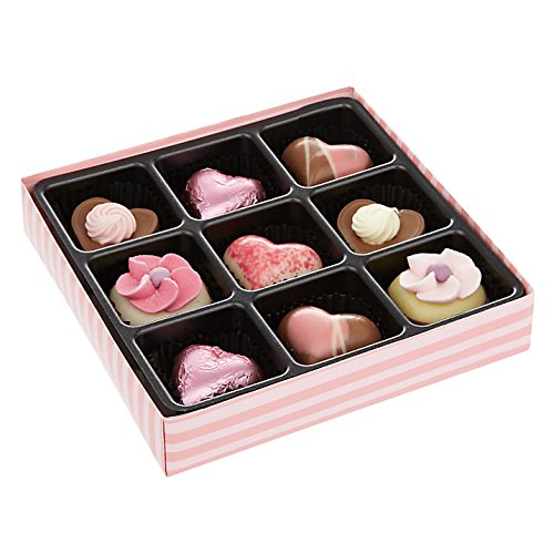 Natalie Chocolates Pink Hearts and Flowers Chocolate Selection, 110g