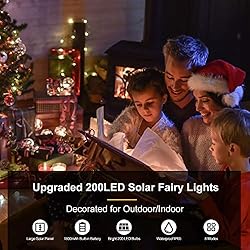2-Pack Each 72FT 200LED Solar String Lights