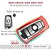 QBUC Key Fob Cover Protective Case, Soft TPU Anti-dust Protection Key Case Shell Keyless Remote Control Smart Car Key Protector for 1/2/3/4/5/6/7 Series and X3 X4 M2 M3 M4 M5 M6(Red)