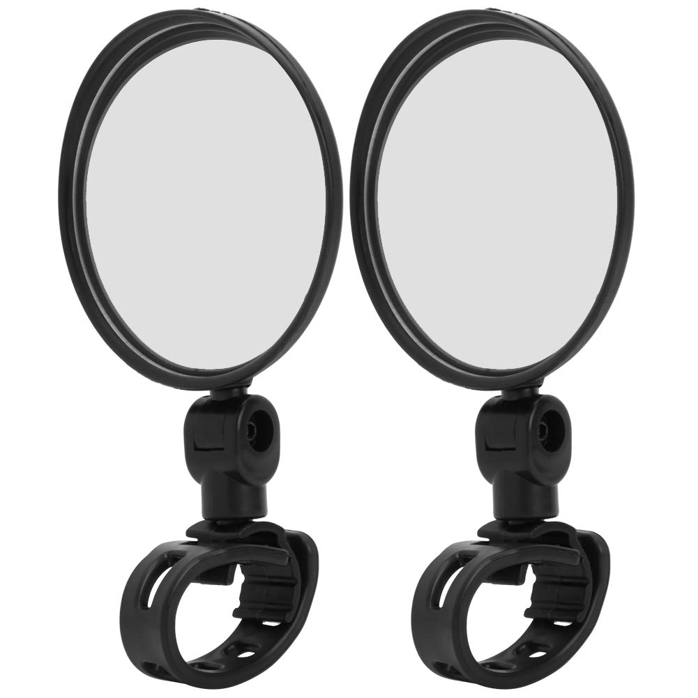 Mirrors for Mobility Scooters 40 Mm Thread Cycle Mirror 14×8×6 Pair Round Rearview Mirror Safety Wide Angle Reflective Back Mirror Cycling Equipment for Bike Scooter