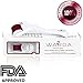 Premium Derma Roller By WARDA Skincare | 540 Titanium 0.25mm Microneedle Roller | UV/Gamma Sterilized | Microdermabrasion for Acne Scars, Stretch Marks, Collagen Boost & Wrinkles | With Hard Case
