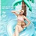 Palm Tree Pool Float with A Detachable Play Ball - Hill & Amber Giant Inflatable Pool Floats, Summer Inflatable Raft, Outdoor Water Lounge for Adults & Kids
