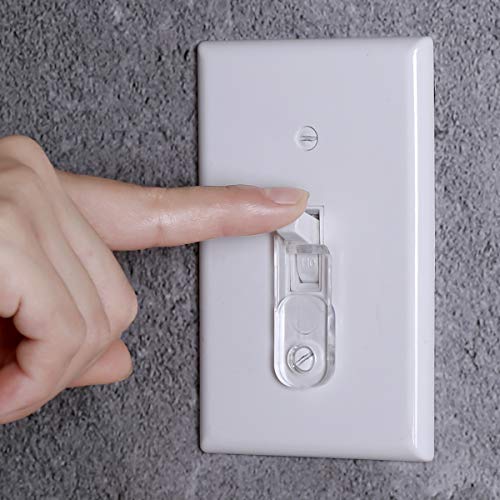 YLOVAN Toggle Switch Plate Cover Guard 10 Pack Clear Security