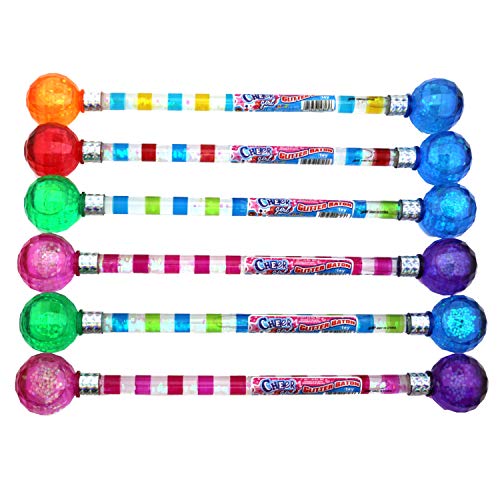 15" Long Cheerleader Baton Sticks Glitter Baton (2 Pack) Twirling for Girls Marching Band Games Toy with 2 GosuToys Stickers Gift Bundle - Thumbnail 3
