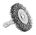 Forney 72725 Wire Wheel Brush, Coarse Crimped with 1/4-Inch Hex Shank, 1-1/2-Inch-by-.012-Inch, Grey Metal