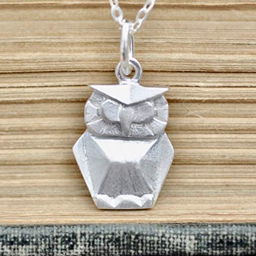 Origami Owl Necklace in Sterling Silver with 16" Chain Handmade