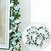 Meiliy 2 Pcs 8.2 FT Fake Rose Vine Flowers Plants Artificial Flower Home Hotel Office Wedding Party Garden Craft Art Decor, Blue