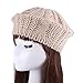 EUBUY Lady Winter Warm Baggy Beret Chunky Knitted Braided Beanie Hat