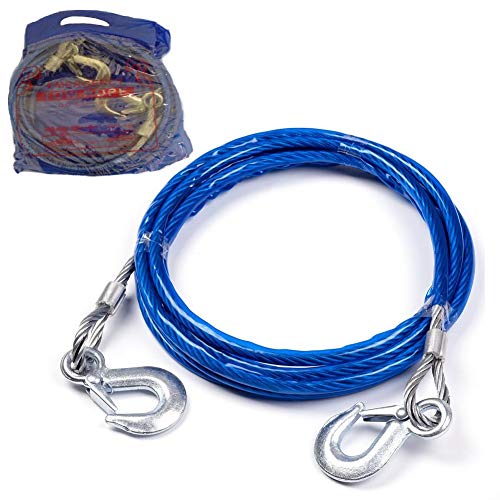 TopGreen 4M 5 Tons Steel Wire Stop Selling, 11' Tow Cable (2)