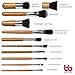 Professional Kabuki Makeup Brushes Set – 11 Pc Wooden Handle Cosmetic Foundation Make up kit Beauty Blending for Powder and Cream – Bronzer Concealer Contour Brush Travel Case - Beauty Bon