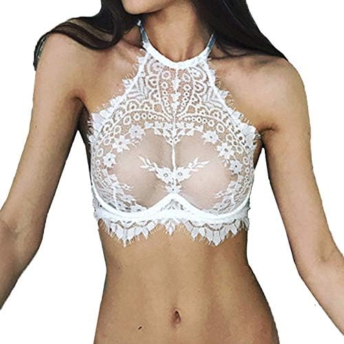 Women Lingerie Halter V Neck Nightwear Satin Sleep Sexy Lace Chemise Mini Teddy Dress