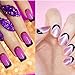 CCbeauty French Nail Stickers Nail Art DIY French Tip Guides French Manicure Template Sticker Decals Nail Accessories (18 Sheet/Pack)
