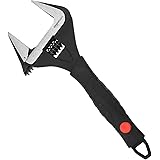 Amazon Basics 10-Inch (250mm) Plumbing Adjustable Wrench with Soft Grip, Wide Mouth