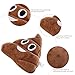 BESTOMZ Poop Plush Pillow Round Cushion Toy, 35 x 35 x 10 cm (Smile poop)