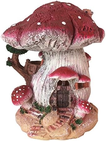 Solar Powered Garden Fairy House of Rain Wealthgiver 23cm