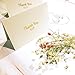 100 Thank You Cards Box Set With Gold Foil Embossed Designs | 4 x 6 Inches, Bulk Blank Note Cards With Envelopes and Gold Stickers | Perfect For Wedding, Bridal Shower, Baby Shower, and Business White