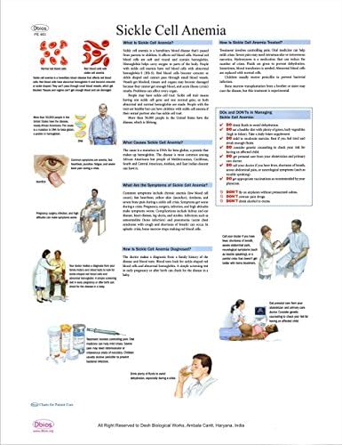 Dbios Digital Printed Health Education Sickle Cell Anemia Wall Charts Poster