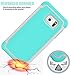 Tekcoo for Galaxy S6 Case, [Tmajor Series] [Grey/Turquoise] Shock Absorbing Hybrid Rubber Plastic Impact Defender Rugged Slim Hard Case Cover Shell for Samsung Galaxy S6 S VI G9200 GS6 All Carriers