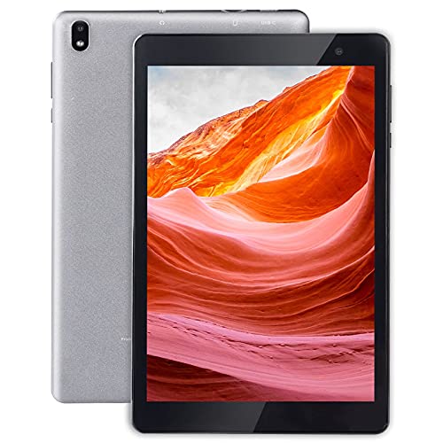 Android 10.0 Tablet 8 Inch, HAOVM MediaPad P8 Tablets, Quad-Core 1.4GHz Processor, 1280x800 IPS HD Display Screen, 2GB RAM, 32GB Storage, Dual Camera, 5.0 WiFi, BT4.2, Type-C Port, 128GB Expand (Grey)