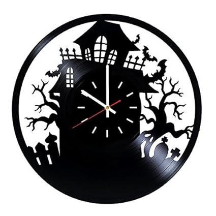 Amazon Com Happy Halloween Handmade Vinyl Record Wall Clock
