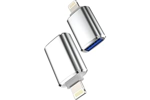 Lightning Male to USB Female iPhone OTG Adapter Dongle(2Pack)for Apple 14 13 11 12 Pro Max Xr X Xs 8 7 Se Plus iPadAir Camera