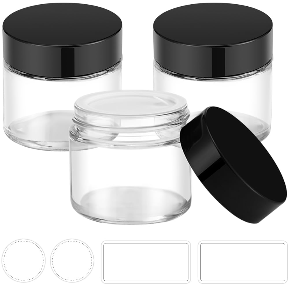 Mua 2 oz Glass Jars with Lids, Bumobum 3 pack Clear Small Jar with ...
