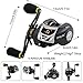 YONGZHI Fishing Reels- Medium Gear Ratio (6.3:1)- Low Profile Carbon Fiber Drag 11+1 Ball Bearing- Adjustable Magnetic Brakes System-Baitcasting Reels for Freshwater Saltwater