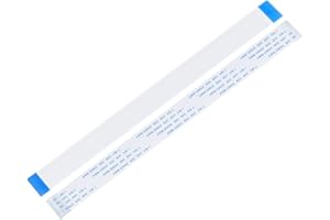 uxcell 5pcs FFC Flexible Flat Cable, 15 Pins 1 mm Pitch 200mm FPC FFC Flexible Ribbon Cable for LCD TV Car Audio DVD Player Laptop (A Type)