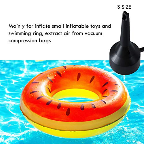 Helonge Air Pump Replacement Nozzles, 3 Pack Inflatable Pump Nozzles Head, Air Pump Inflator Adaptor Accessory for Partial Air Bed, Air Mattress etc