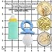 Funshowcase Sugarcraft Baby Feeding Bottle and Pacifier Candy Silicone Mold for Cake Cupcake Decorating, Crafting, Polymer Clay, Resin