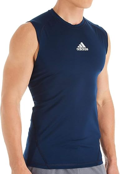 adidas men's alphaskin sleeveless compression shirt
