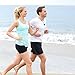 YUWISS Wireless Headphones Bluetooth Running Headphones Workout Headphones Cordless in Ear Earbuds with Mic Stereo Sweatproof Sport Earphones for Running Gym 8 Hours Battery Life (Black)