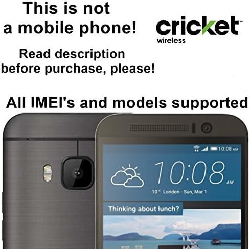 Cricket Wireless USA Unlocking Service for HTC One X, S, V, M7, M8, M9, DESIRE 601, 510, 320 and Other Which Ask For an Unlock Code - Make Your Device More Useful Than Before - Choose Any Carrier at Your Own at Any Time You Need - No Re-lock Lifetime Guarantee