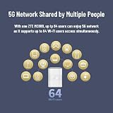 ZTE 5G CPE MC888 Unlocked 5G WiFi Home Router 3.8Gbps UK Plug White view 4