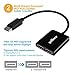 gofanco 1x2 DisplayPort 1.2 Display Splitter Adapter – DP to Dual DisplayPort MST Hub Converter, 4K @30Hz, for Windows PCs, Not Mac OS Compatible, Eyefinity Support (DPMST2DP)