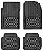 WeatherTech Semi Universal All Weather and Vehicle Trim to Fit Floor Mats - 4-Piece Set Black