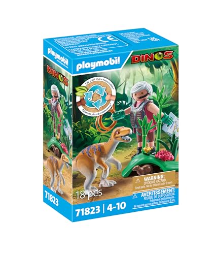 Playmobil Velociraptor – Dinosaur Figure with Accessories, Dino Adventure Playset for Kids Ages 4+