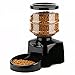 Automatic Pet Feeder, PETFLY Automatic Feeder Electric Pet Food Dispenser Dry Food Container with LCD Display for Pet Dogs Cats (Black)