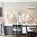 Letsparty BCARICH 36 inch Rose Gold Confetti Balloons, Jumbo Round Balloons for Party Decorations or Festival - 5pcs