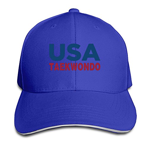 Men's Usa Taekwondo Nationals Team 2016 Adjustable Washed Twill Sandwich Caps Hats