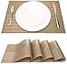 CM&A Placemats - Table Mat - Vinyl Mat - PVC Kitchen Placemats - Heat Resistant - Stain Resistant - Anti Skid Mat - Washable Placemats - Placemats Set of 4 primary