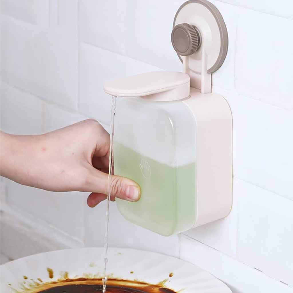 Matoen Suction Cup Soap Dispenser Wall Mounted ABS