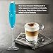 NEW 2019 FASTER, STRONGER & LONGER LASTING Milk Boss High Powered Milk Frother Handheld Foam Maker for Lattes - Whisk Drink Mixer for Bulletproof® Coffee Frother, Mini Blender and Milk Foamer Frother for Cappuccino, Frappe, Matcha, Hot Chocolate by - Zulay, Teal