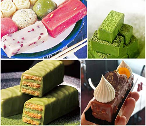 (2 PCS) 126/40 Cavity Square/Rectangle Silicone Candy Mold + 100pcs Gold Polka Candy Wrappers,for Mini Gummy Chocolate Jelly Ice Cube Truffles Pralines Caramels Ganache - Thumbnail 5