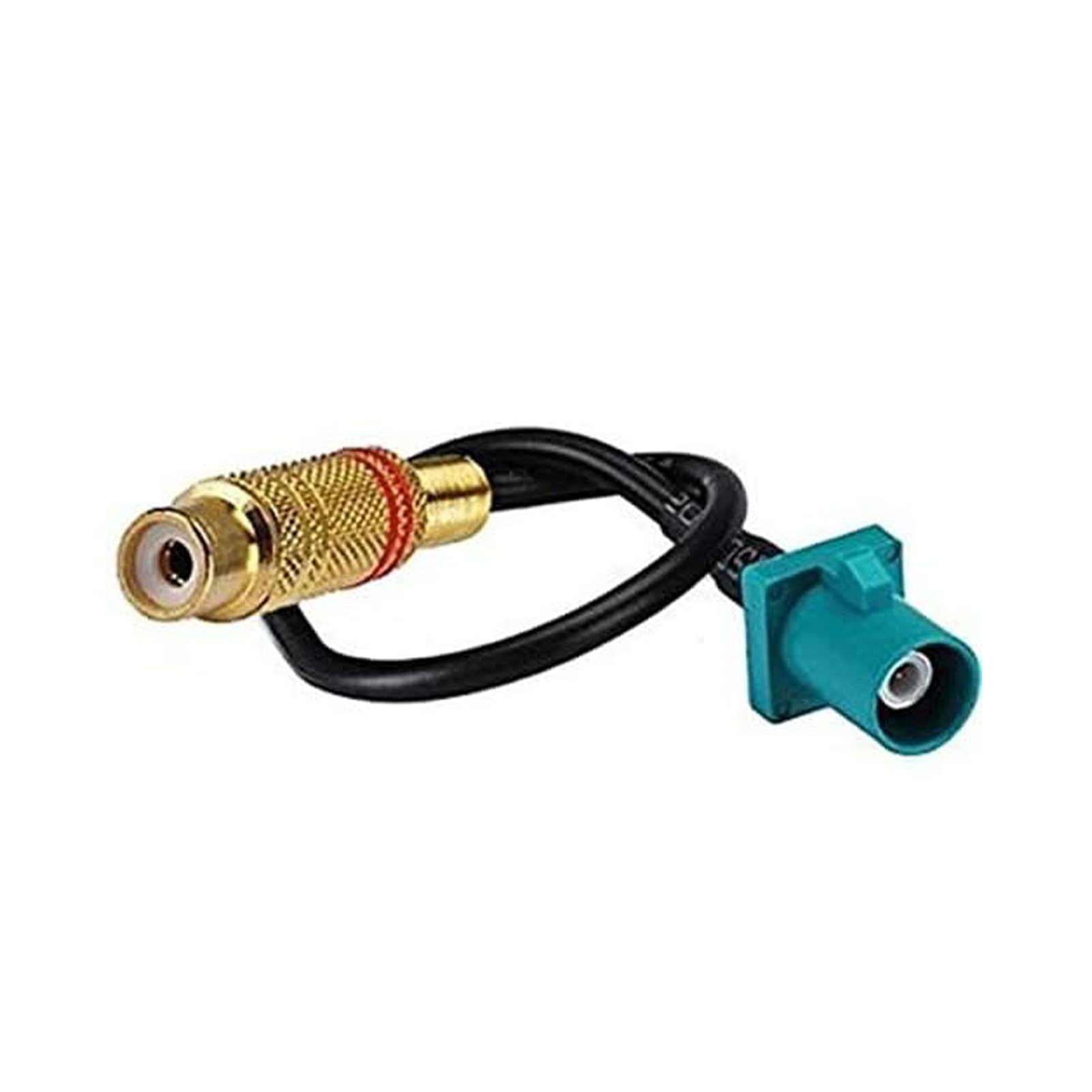 Elecbee 25cm Fakra Adapter Cable Fakra Z Water Blue Male to RCA Female Antenna Extension Cable RG174 RF Coax Cable Black for Car DVD Extension Cable, Wireless Communication and Wireless LAN etc