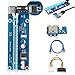 ELEGIANT PCI-E USB 3.0 Cable Express 1X to 16X Extension Cable - Mining Dedicated Graphics Card Extension Cable Adapter with SATA Cable for PC Desktop Laptop
