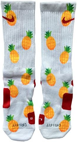 Custom Nike Elite Socks White pineapples