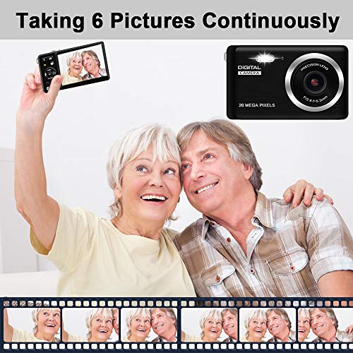 image for KIDSCAM HD Digital Camera, Rechargeable Mini Digital Camera Camera wit