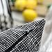 Kevin Textile Pillow Case Faux Linen Toss Soft Throw Cushion Covers for Couch, Invisible Zipper, 18x18 inches(Set of 2, Black)